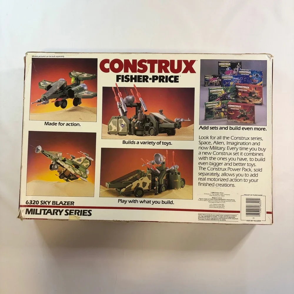 Fisher-Price Construx 6320 Sky Blazer Military Series Vintage Building Set 1980s